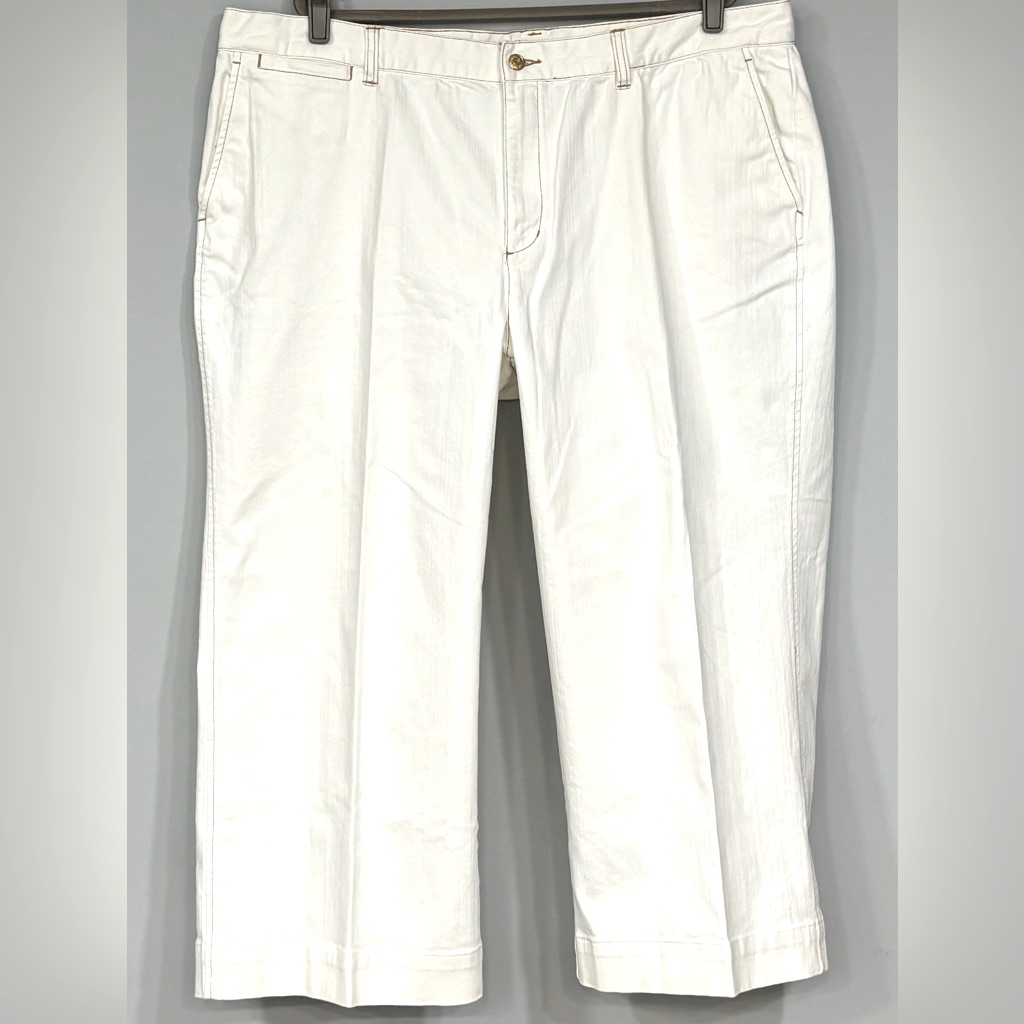 Lauren Jeans Co. By Ralph Lauren White Wide Leg Jeans 22w
